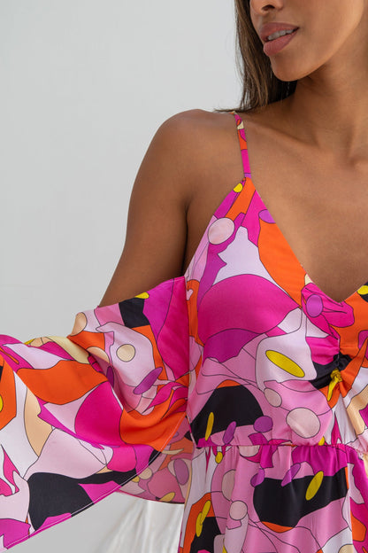 Floral Off the Shoulder Bloom Playsuit