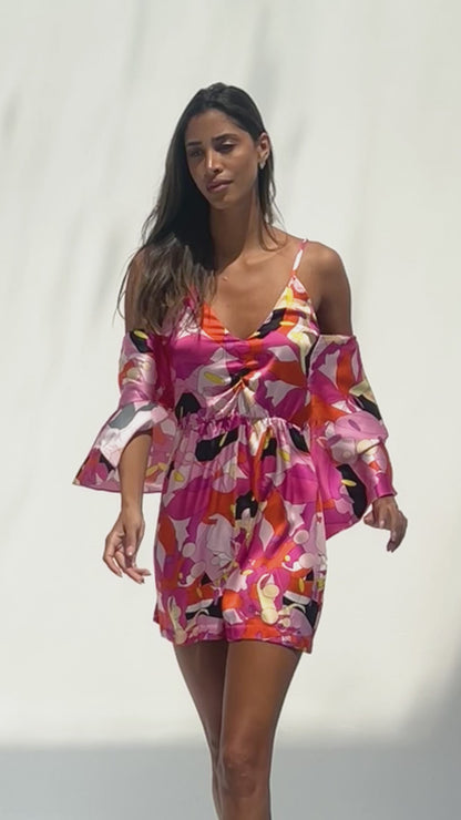 Floral Off the Shoulder Bloom Playsuit