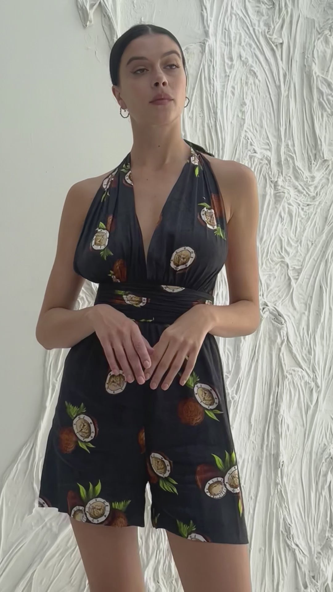 Silk Multi-Wear Gigi Mini Playsuit in Coconut Silk